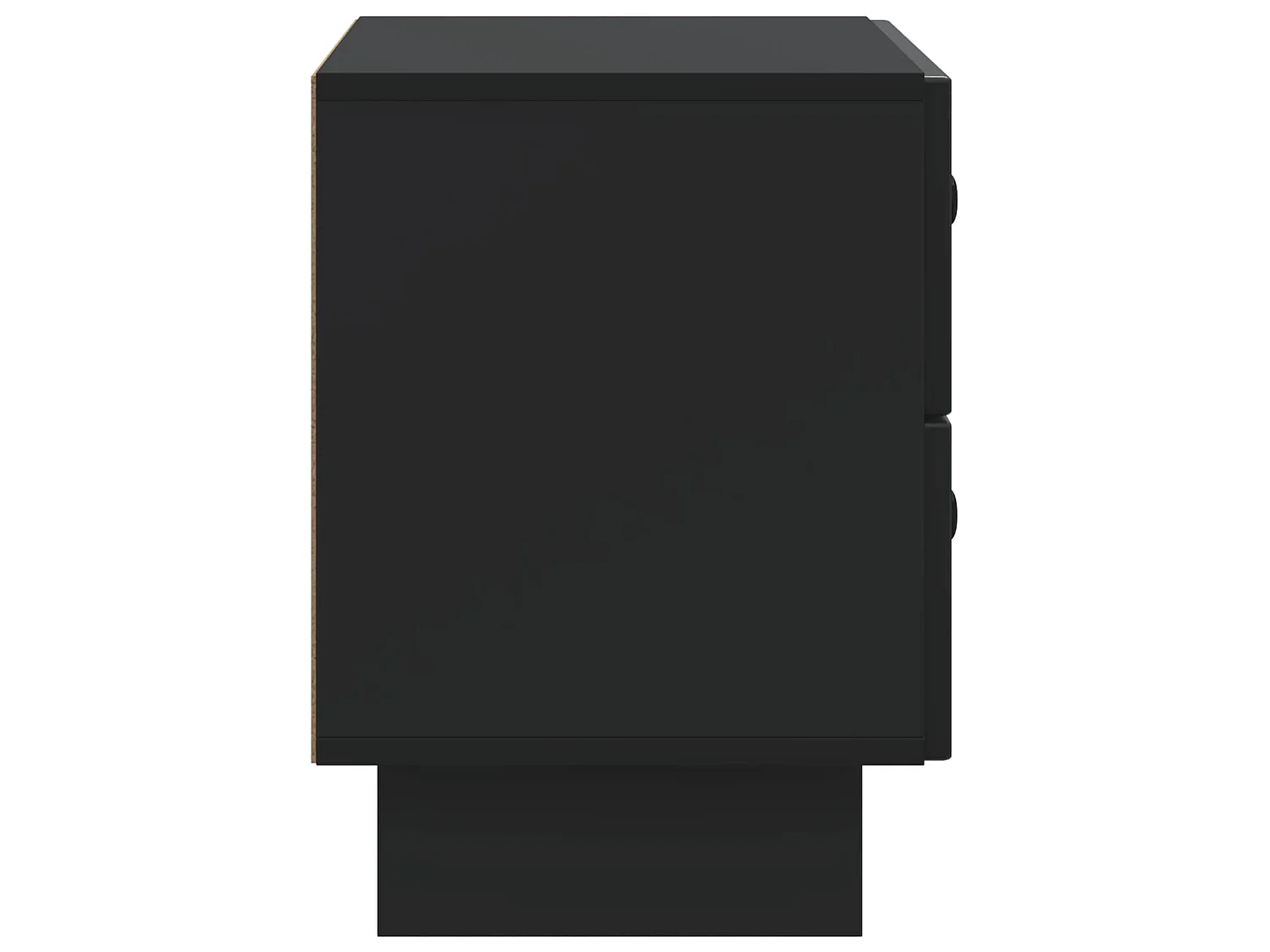 Table de chevet Noir 62 x 34,5 x 47,5 cm Bois d'ingénierie