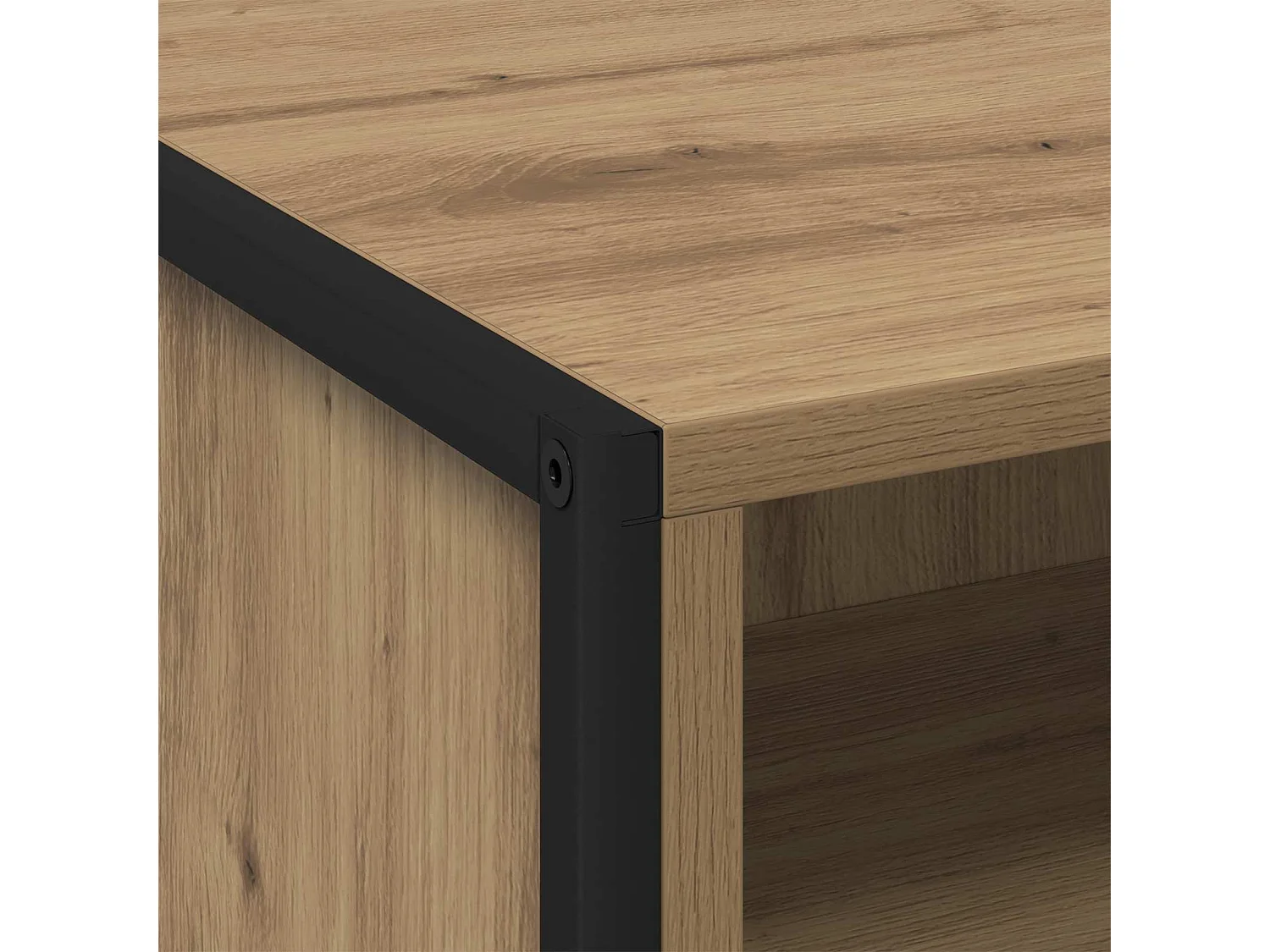 Mesa de Noche con cajón 2 piezas Roble Artesanal 50 x 39,5 x 50 cm
