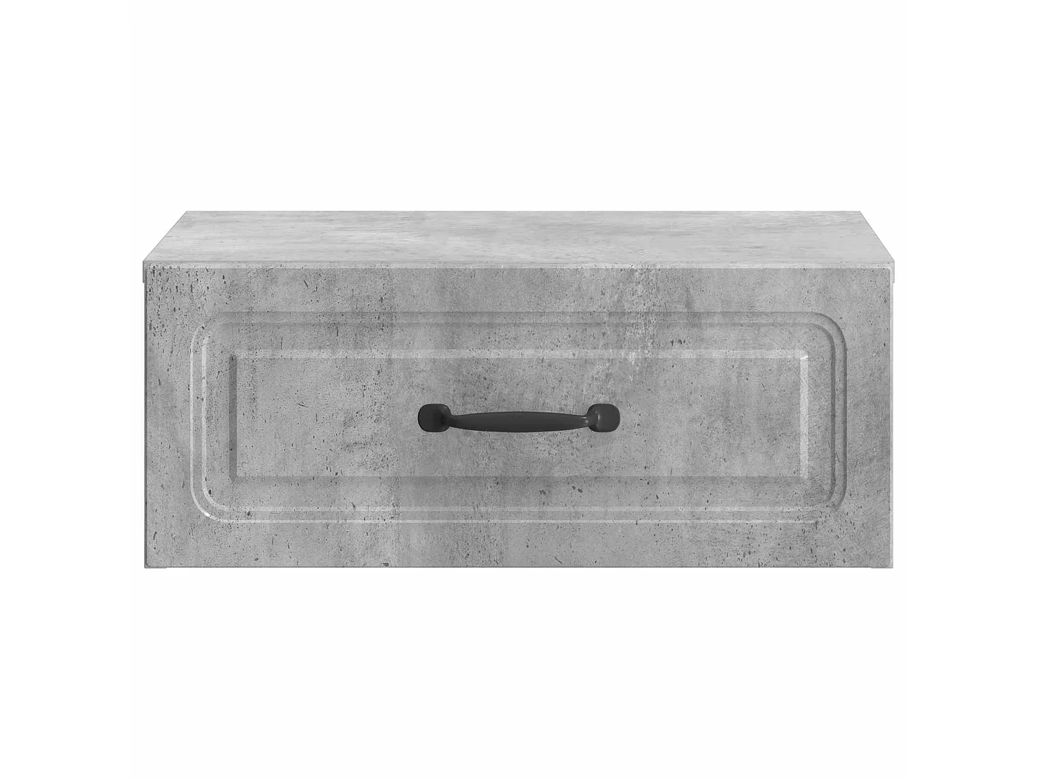 Table de chevet mural Gris béton 49 x 34,5 x 20 cm