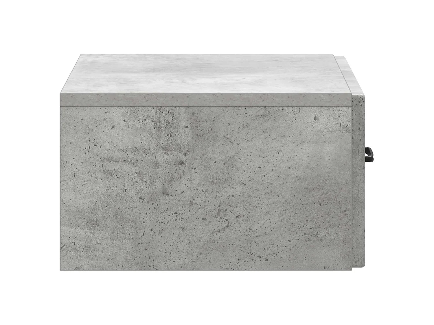 Table de chevet mural Gris béton 49 x 34,5 x 20 cm