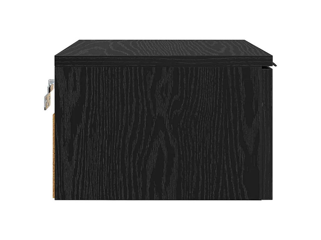 Armario de Noche con cajón 2 piezas Roble negro 34 x 30 x 20 cm