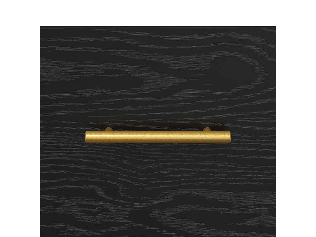 Mesa de Noche Negro 40 x 35 x 47.5 cm Madera contrachapada