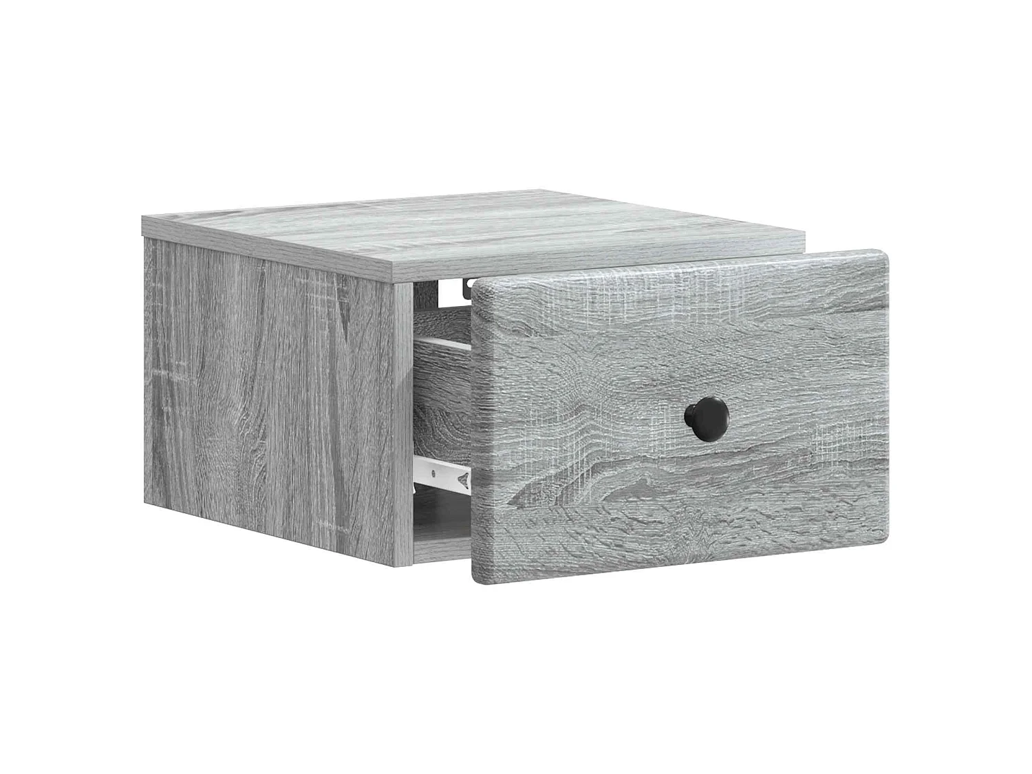 Table de chevet mural Sonoma gris 34,5 x 33 x 20 cm