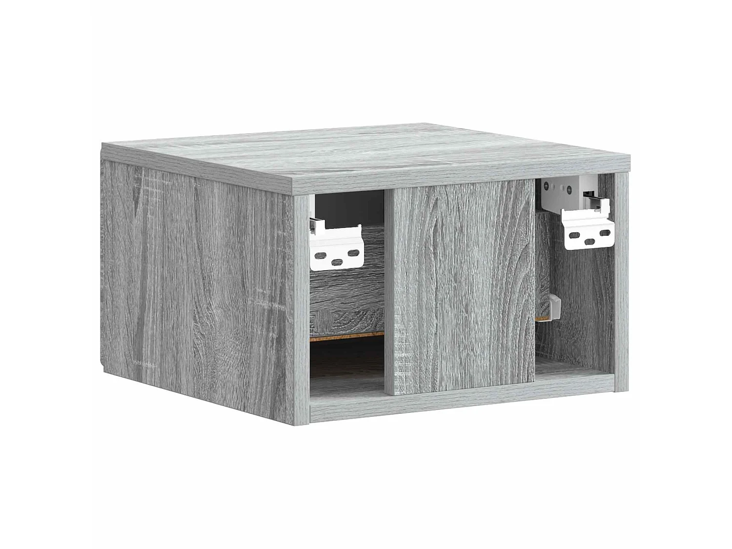 Table de chevet mural Sonoma gris 34,5 x 33 x 20 cm