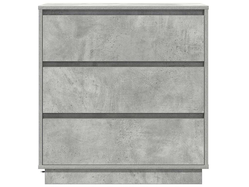 Armario de Noche con cajón con Gris Concreto 71 x 34.5 x 75 cm