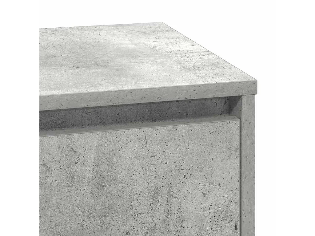 Armario de Noche con cajón con Gris Concreto 71 x 34.5 x 75 cm