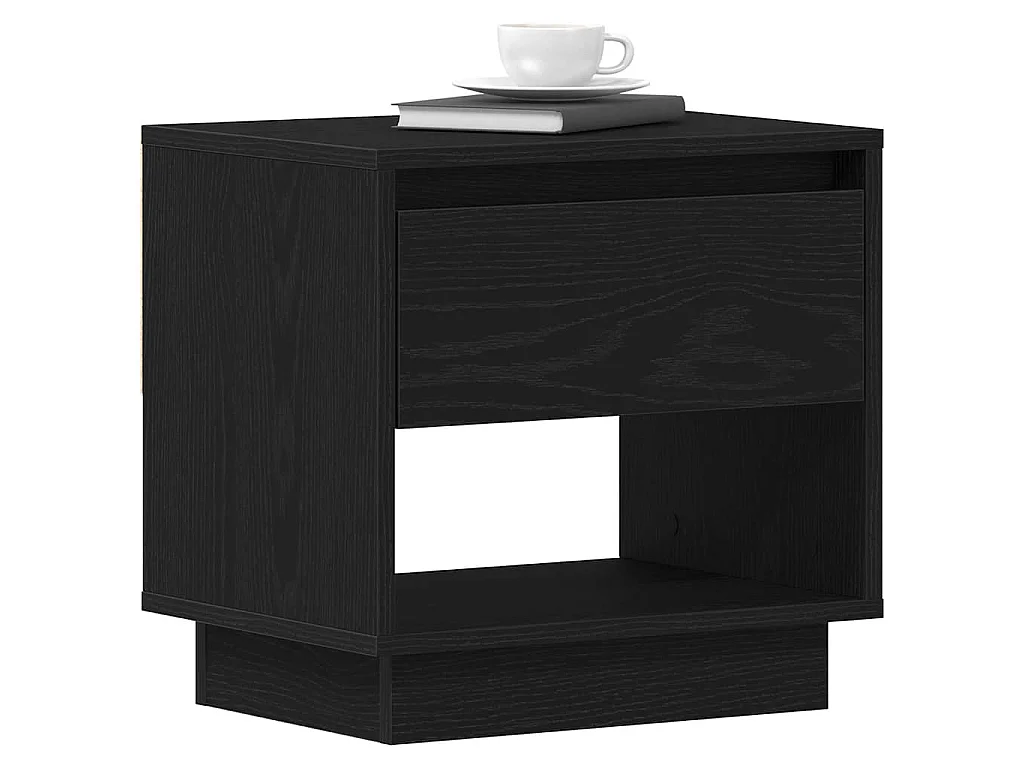Table de chevet Chêne noir 45 x 34 x 44 cm Bois d'ingénierie