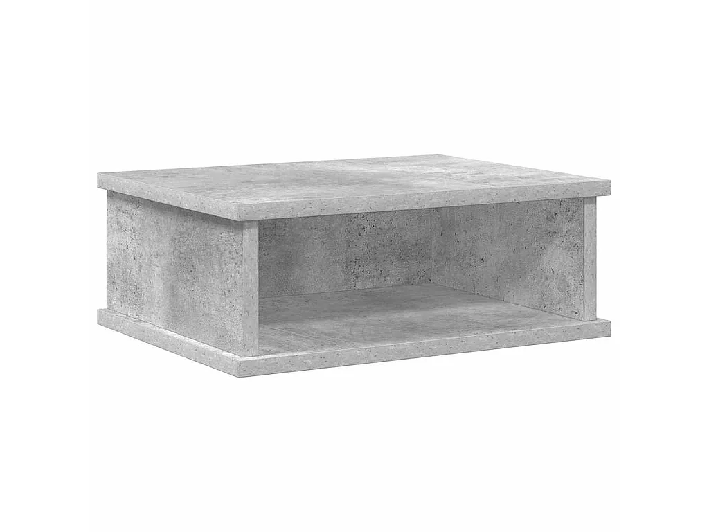 Mesita de Noche 2 piezas Gris Concreto 40 x 31 x 15 cm