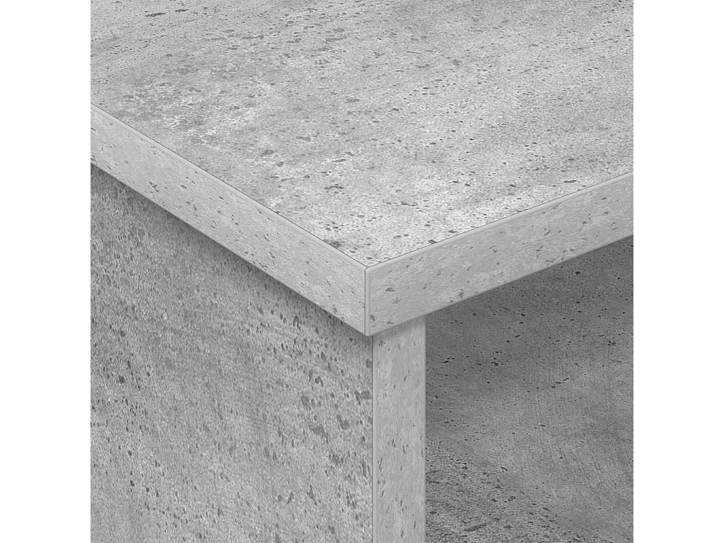 Mesita de Noche 2 piezas Gris Concreto 40 x 31 x 15 cm