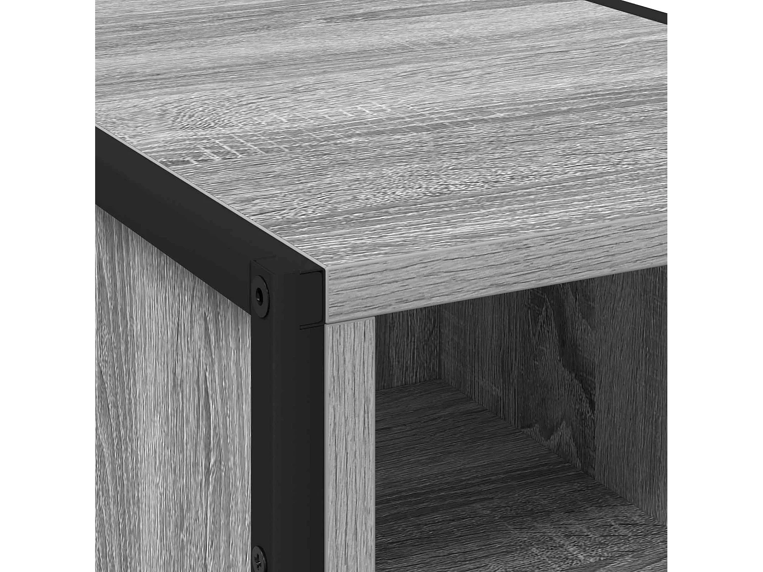 Mesa de Noche 2 piezas Gris Sonoma 39.5 x 30 x 50 cm