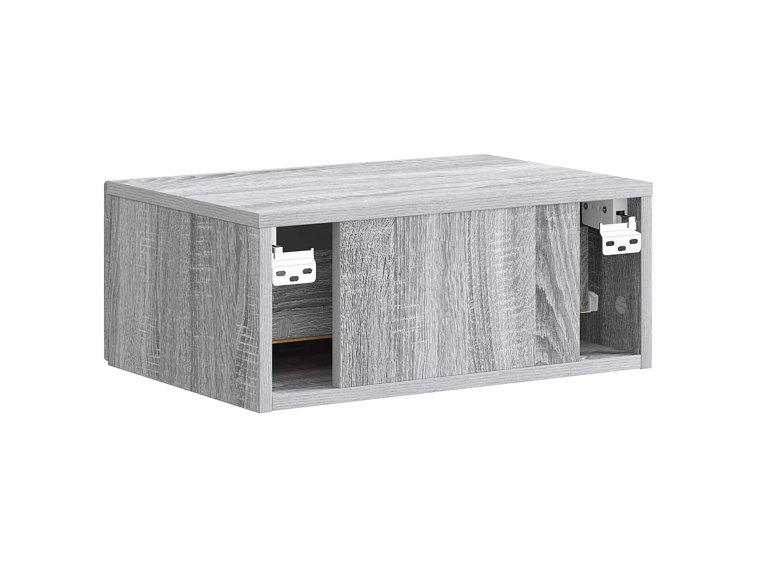 Table de chevet mural Sonoma gris 49 x 34,5 x 20 cm