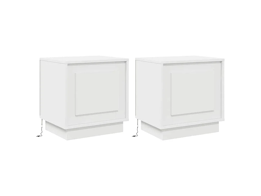 Armario de Noche con 2 piezas 44 x 34.5 x 45 cm