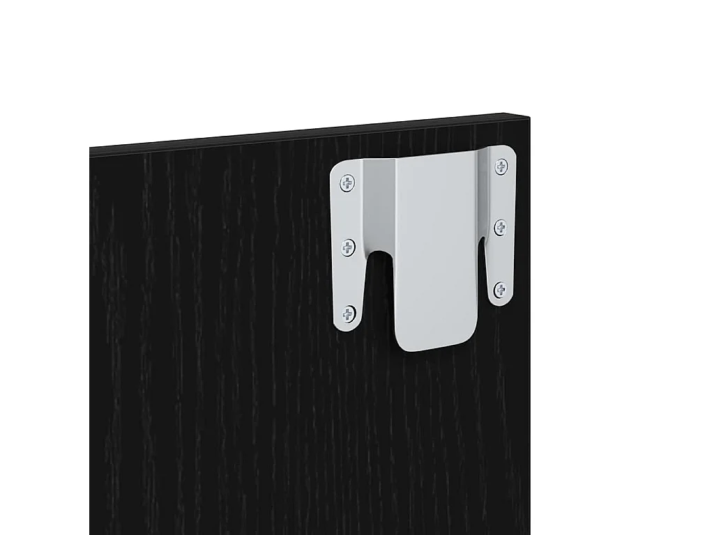 Mueble de cama con cajón 2 piezas Roble negro 48.5 x 32.5 x 80 cm