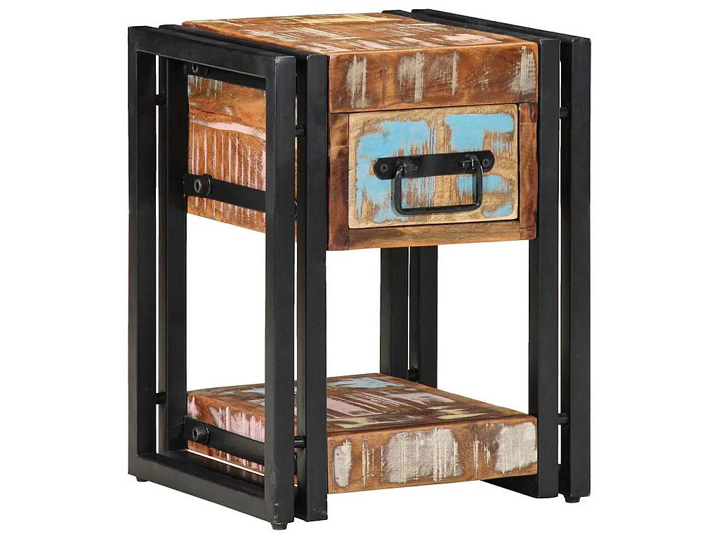 Table de chevet avec tiroir Multicolore 30 x 30 x 40 cm