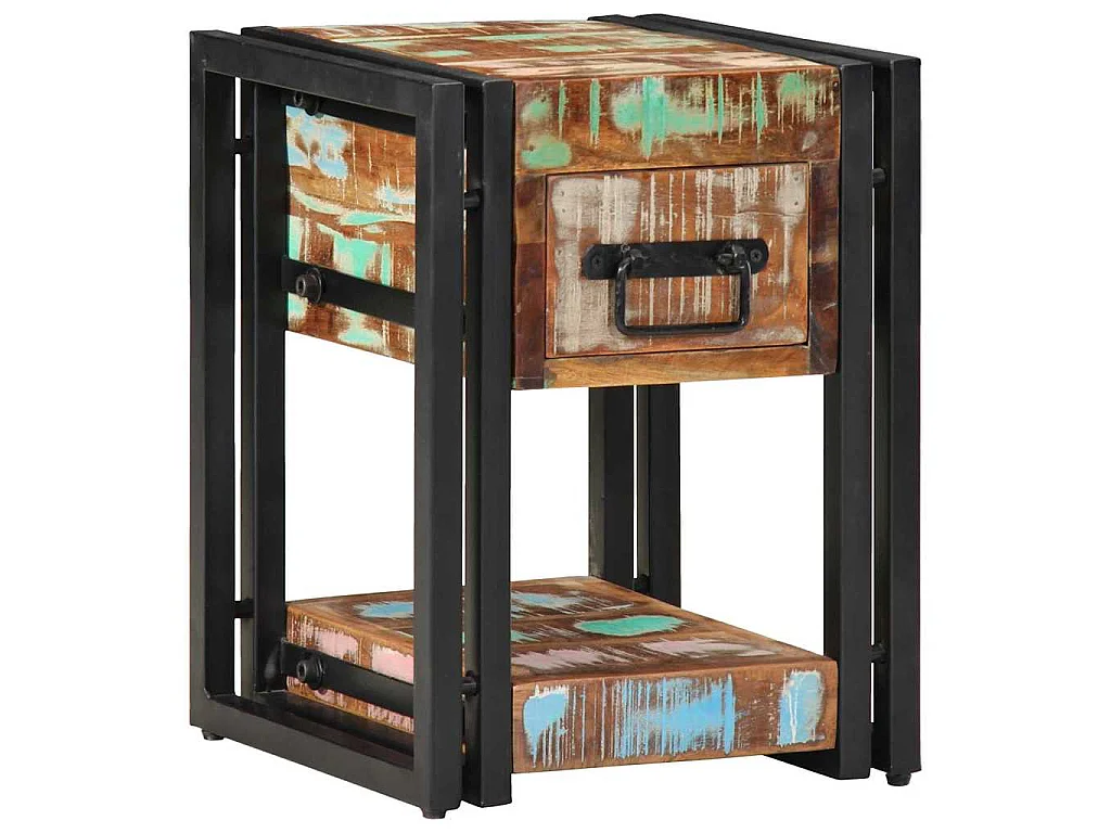 Table de chevet avec tiroir Multicolore 30 x 30 x 40 cm