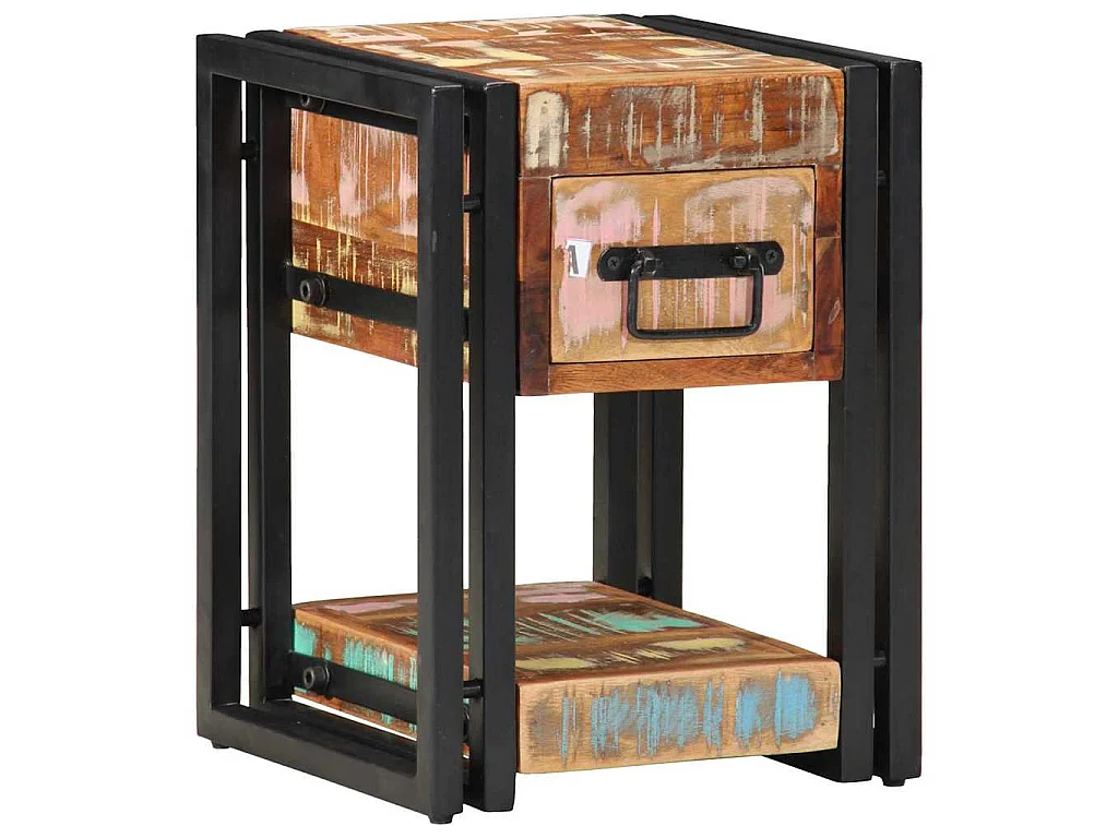 Table de chevet avec tiroir Multicolore 30 x 30 x 40 cm