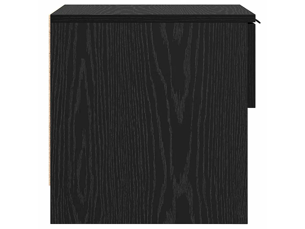 Table de chevet avec tiroir 2 pièces Chêne noir 40 x 39 x 40cm