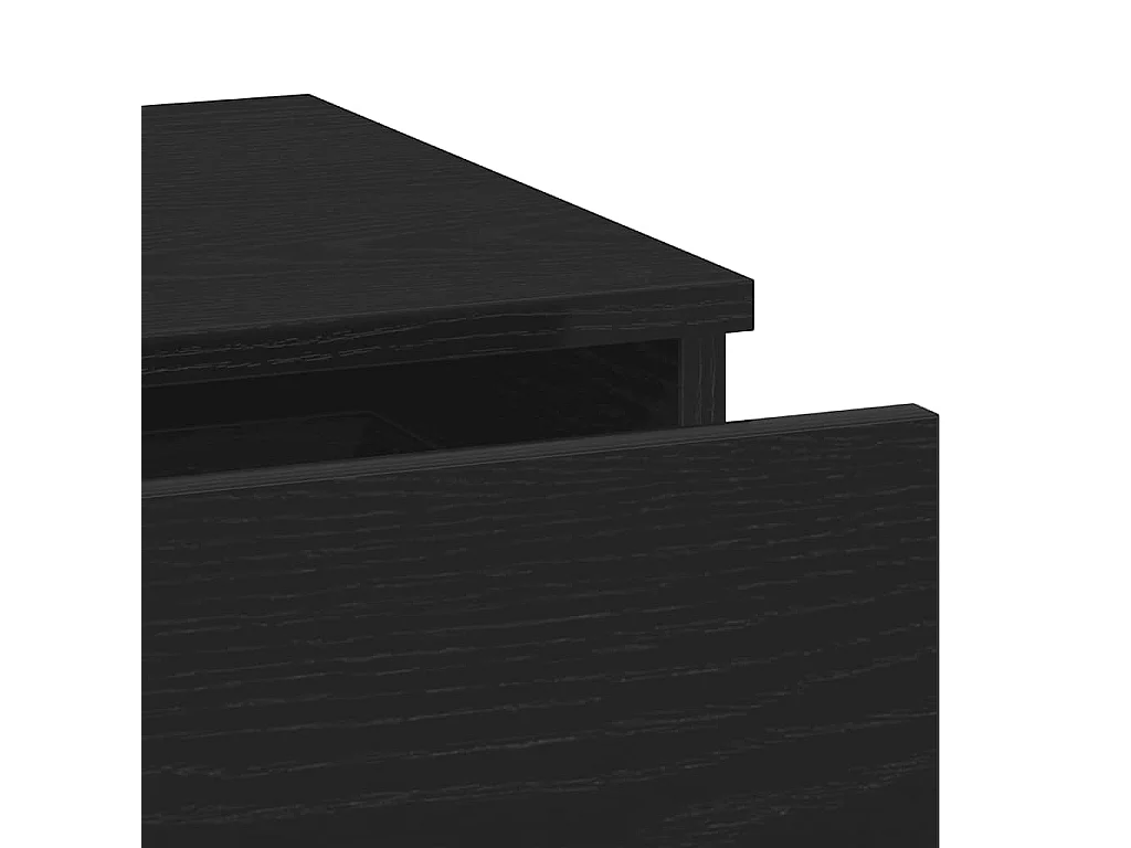 Armario de Noche 2 piezas Roble negro 40 x 35 x 65 cm