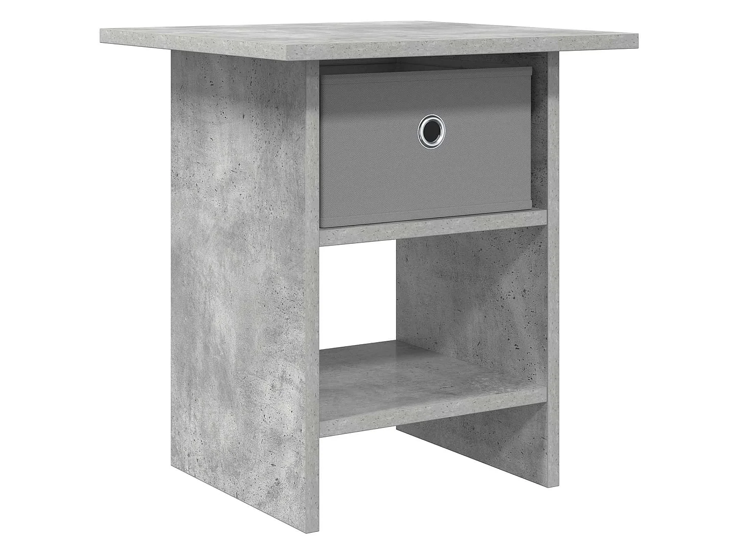 Table de chevet Gris béton 41 x 40 x 45 cm Bois d'ingénierie