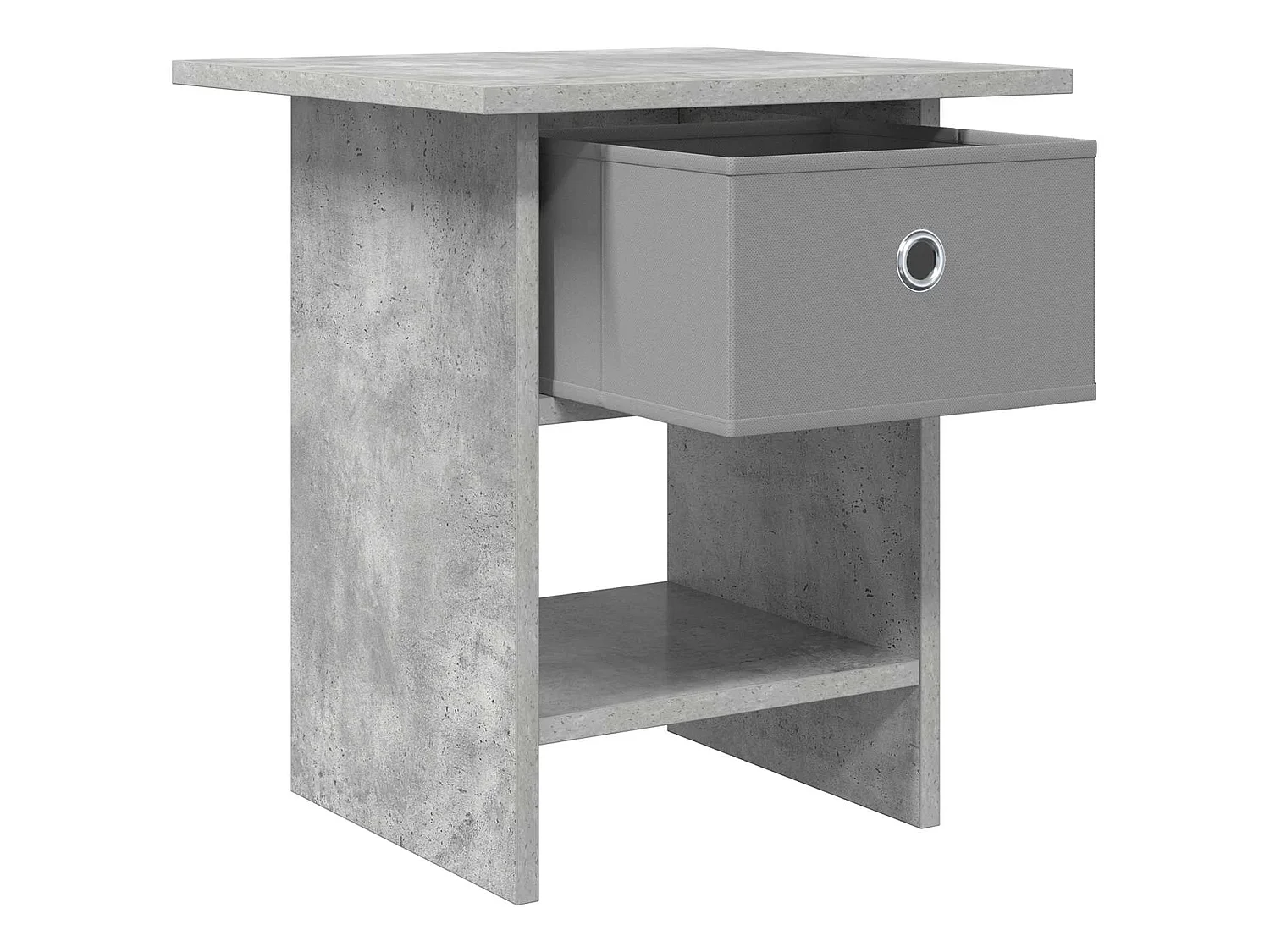 Table de chevet Gris béton 41 x 40 x 45 cm Bois d'ingénierie
