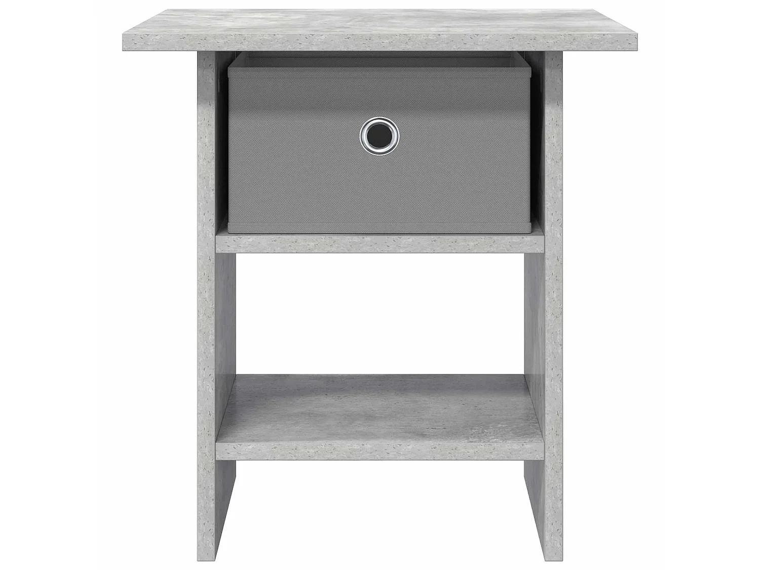 Table de chevet Gris béton 41 x 40 x 45 cm Bois d'ingénierie
