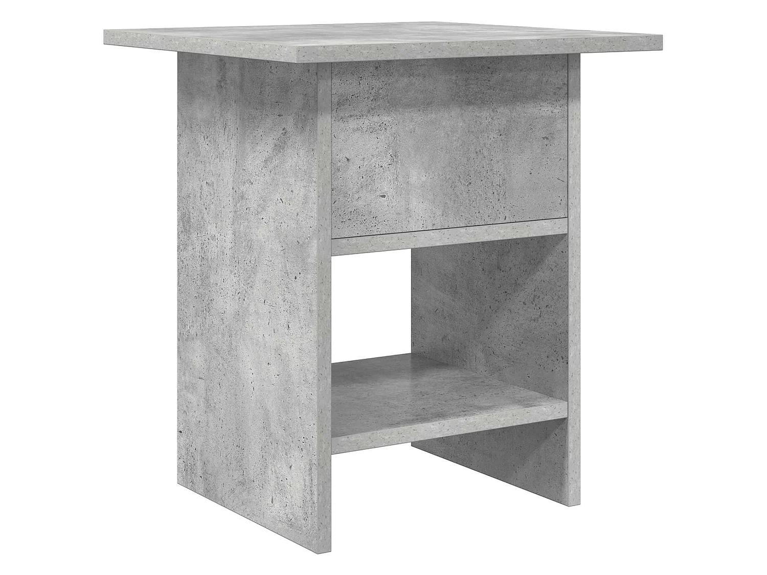 Table de chevet Gris béton 41 x 40 x 45 cm Bois d'ingénierie