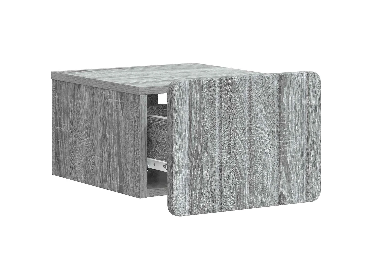 Table de chevet mural Sonoma gris 33 x 34,5 x 24 cm