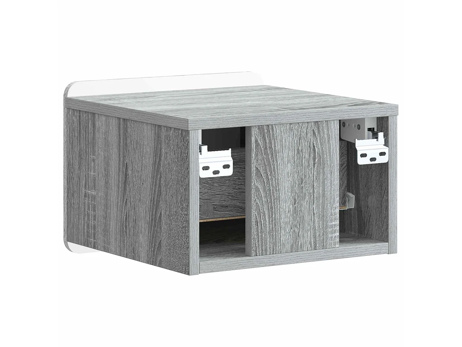 Table de chevet mural Sonoma gris 33 x 34,5 x 24 cm