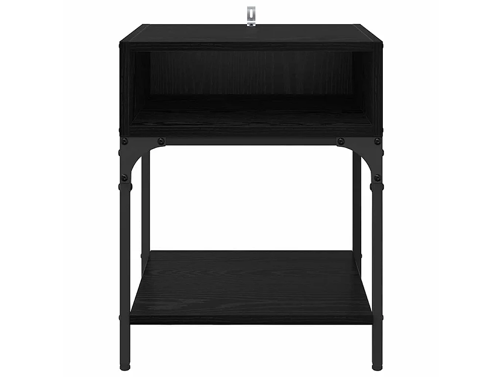 Table de chevet Chêne noir 40 x 40 x 50 cm Bois d'ingénierie