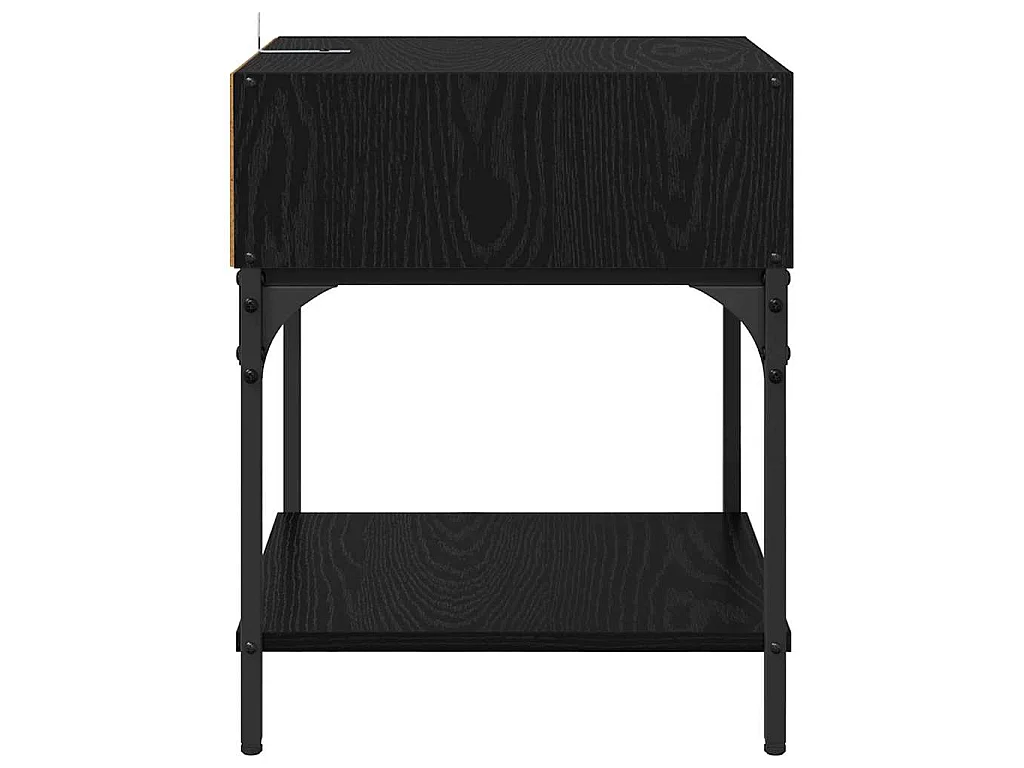 Table de chevet Chêne noir 40 x 40 x 50 cm Bois d'ingénierie