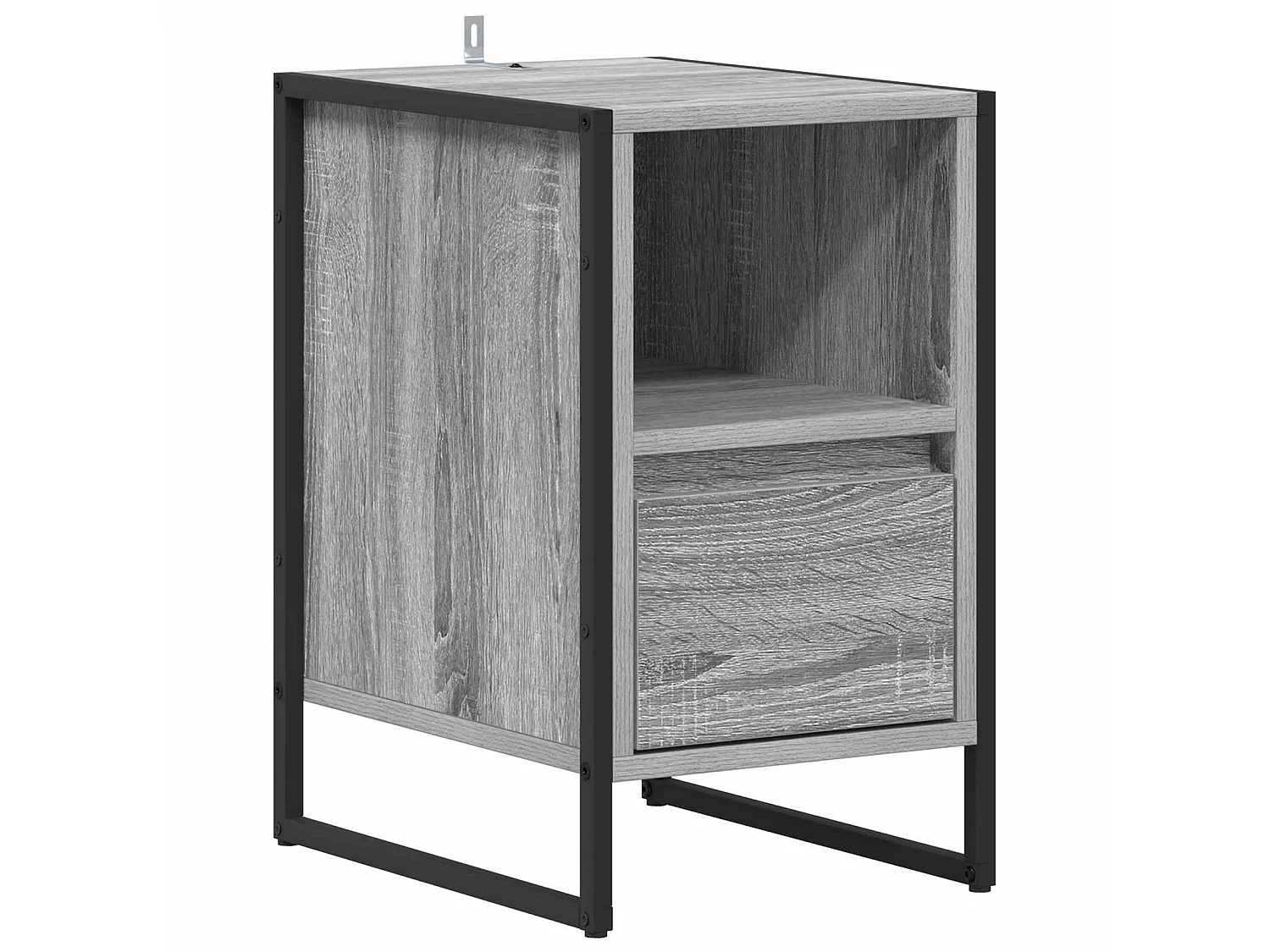 Mesa de Noche con cajón Gris Sonoma 39,5 x 30 x 50 cm