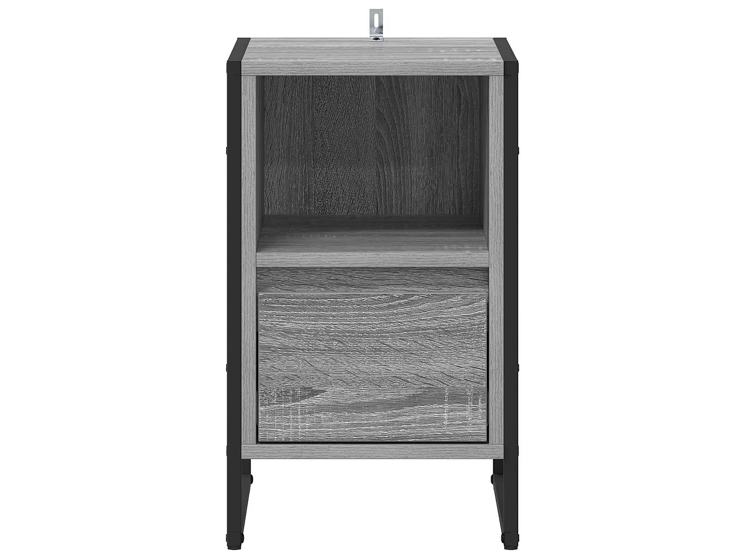 Mesa de Noche con cajón Gris Sonoma 39,5 x 30 x 50 cm