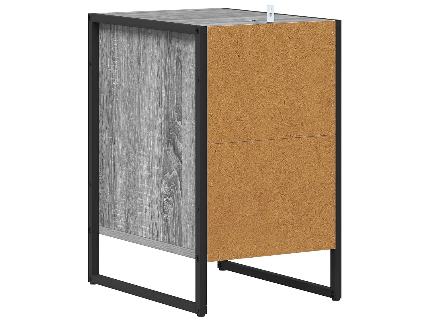 Mesa de Noche con cajón Gris Sonoma 39,5 x 30 x 50 cm