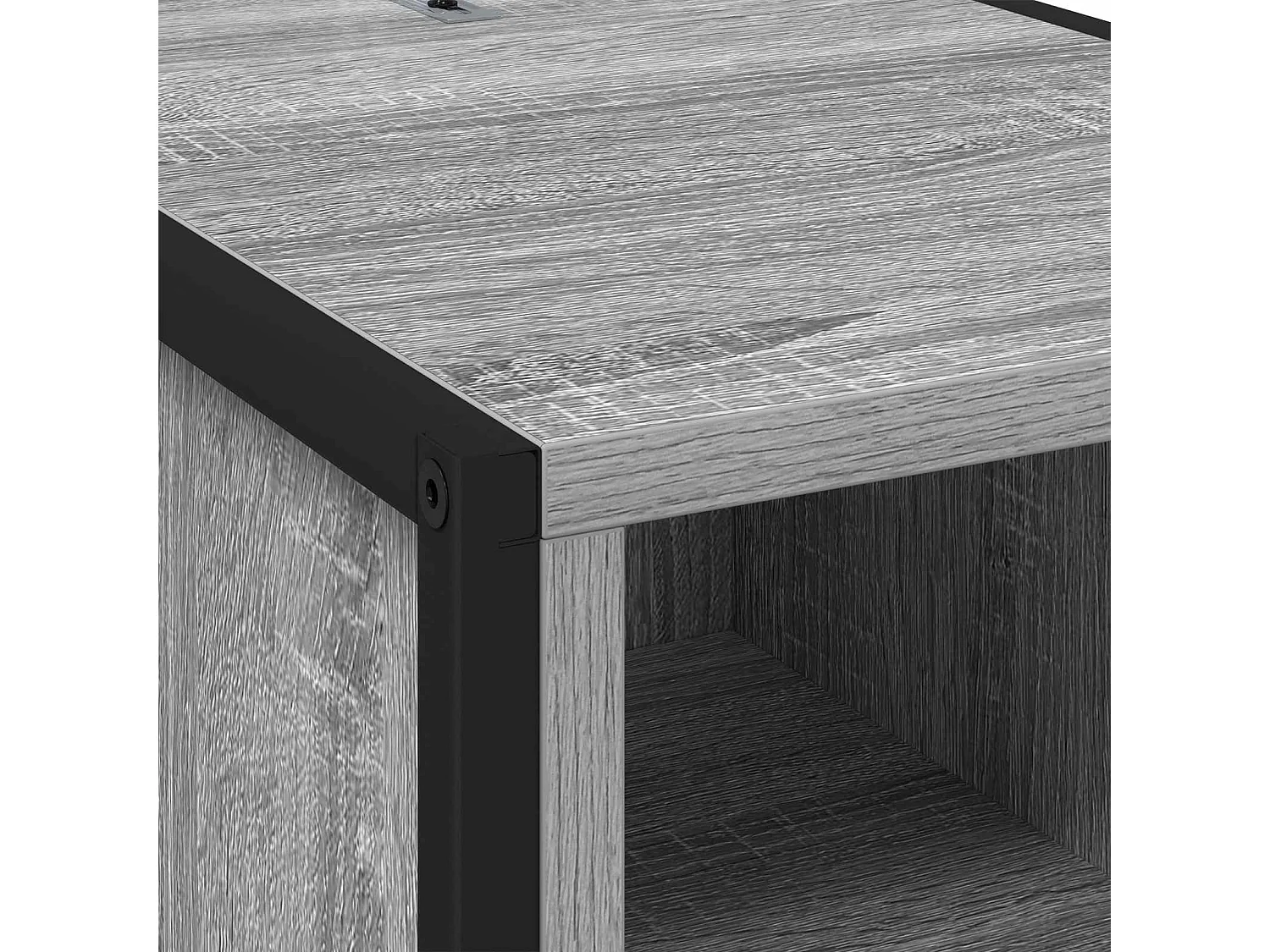 Mesa de Noche con cajón Gris Sonoma 39,5 x 30 x 50 cm