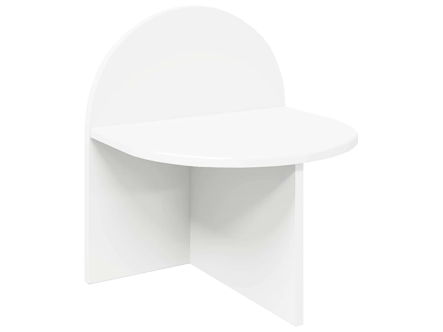 Table de chevet Blanc 40 x 35,5 x 45,5 cm Bois d’ingénierie