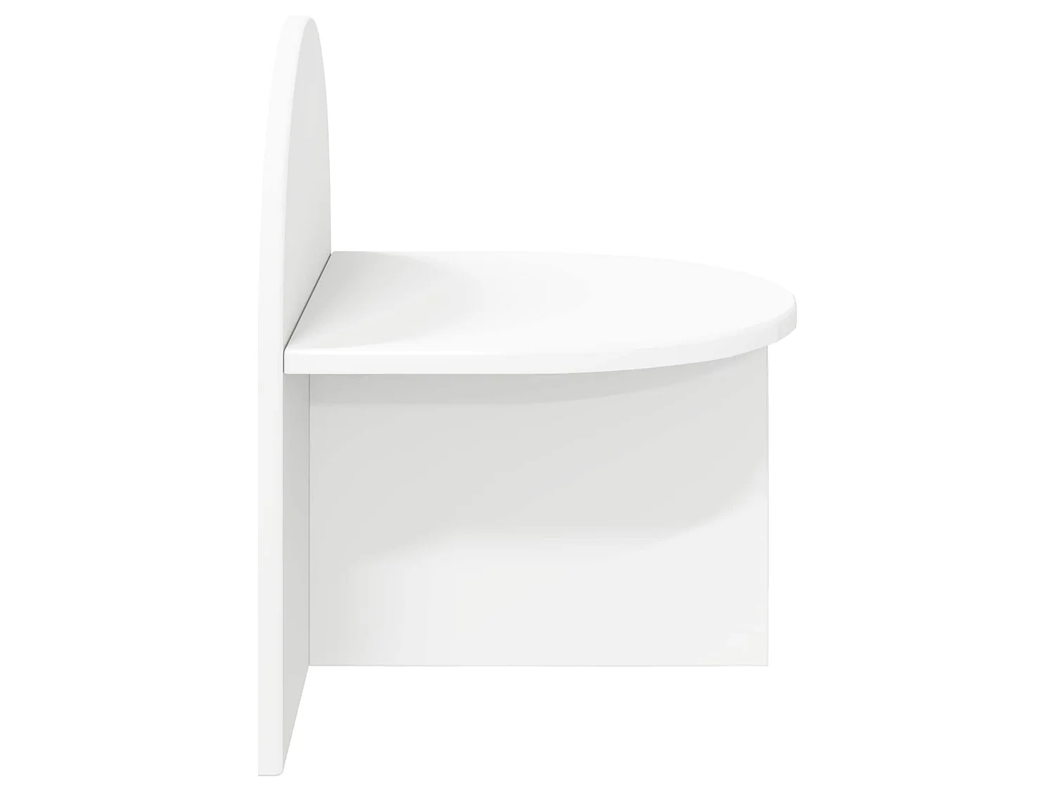 Table de chevet Blanc 40 x 35,5 x 45,5 cm Bois d’ingénierie