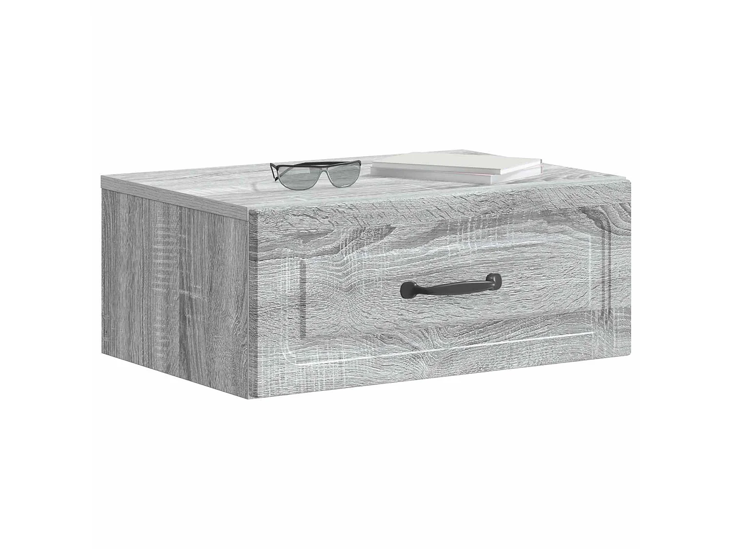 Table de chevet mural Sonoma gris 49 x 34,5 x 20 cm
