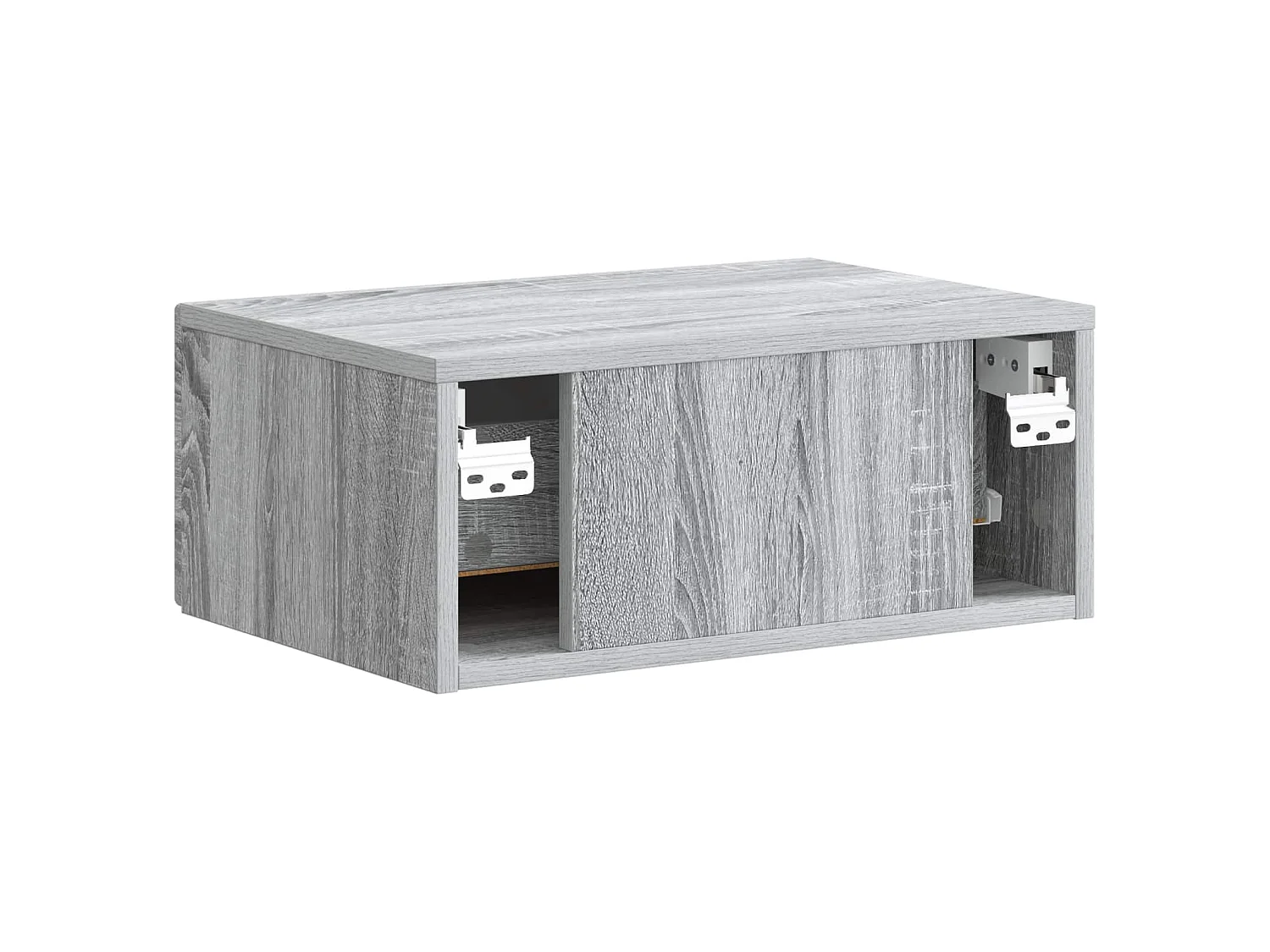 Table de chevet mural Sonoma gris 49 x 34,5 x 20 cm