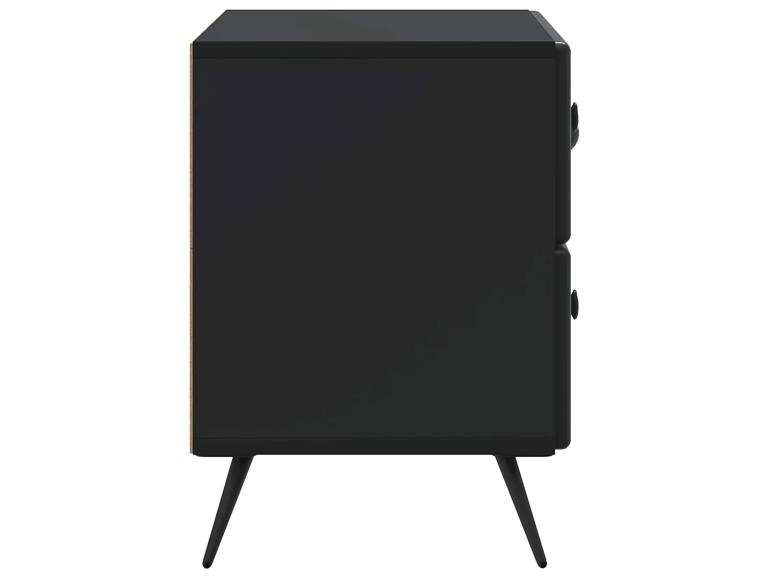 Table de chevet Noir 62 x 34,5 x 47,5 cm Bois d'ingénierie
