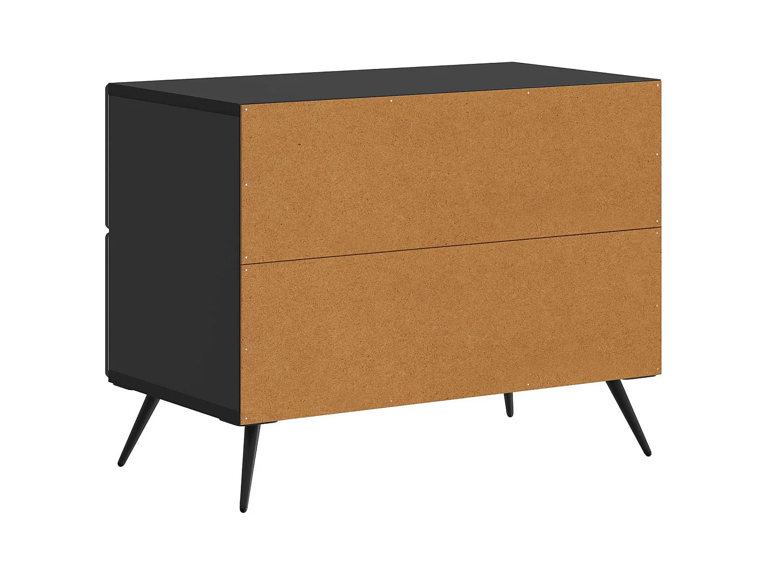 Table de chevet Noir 62 x 34,5 x 47,5 cm Bois d'ingénierie