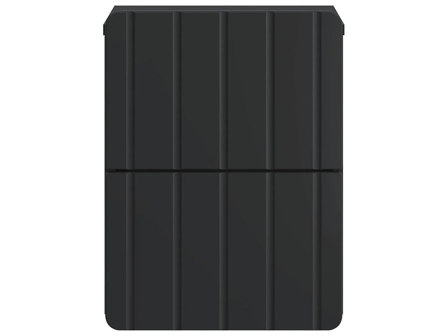 Table de chevet mural avec tiroir Noir 33 x 34,5 x 43 cm