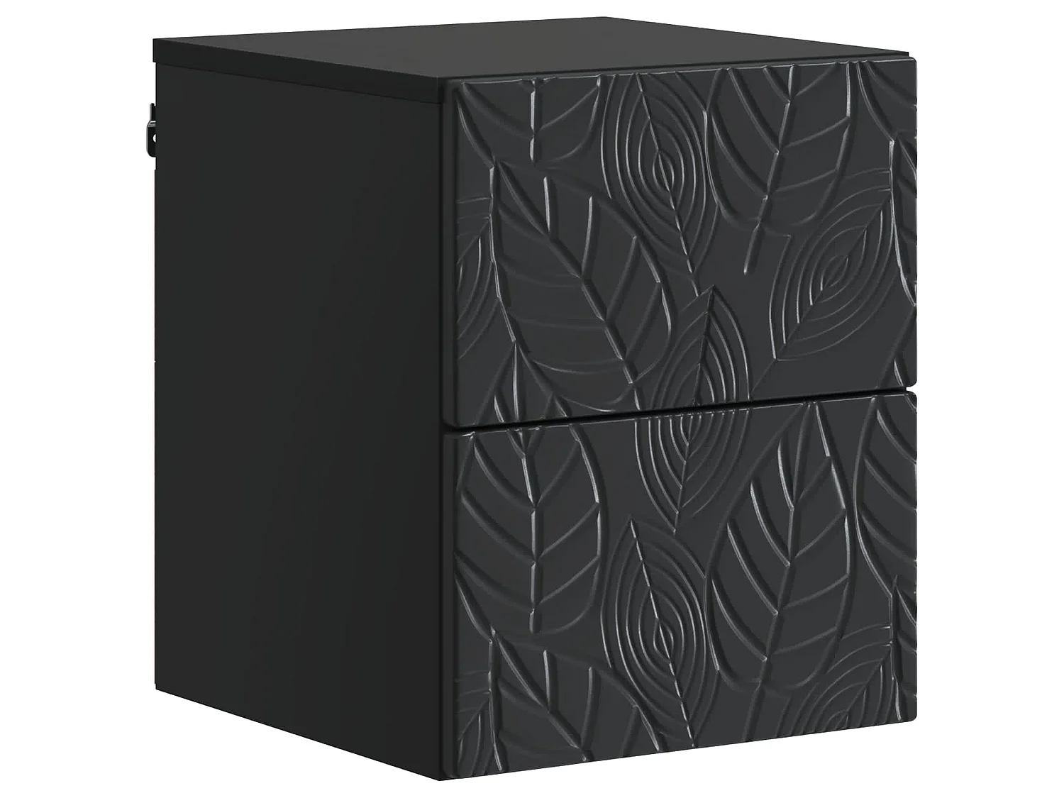 Table de chevet mural Noir 34,5 x 33 x 40 cm