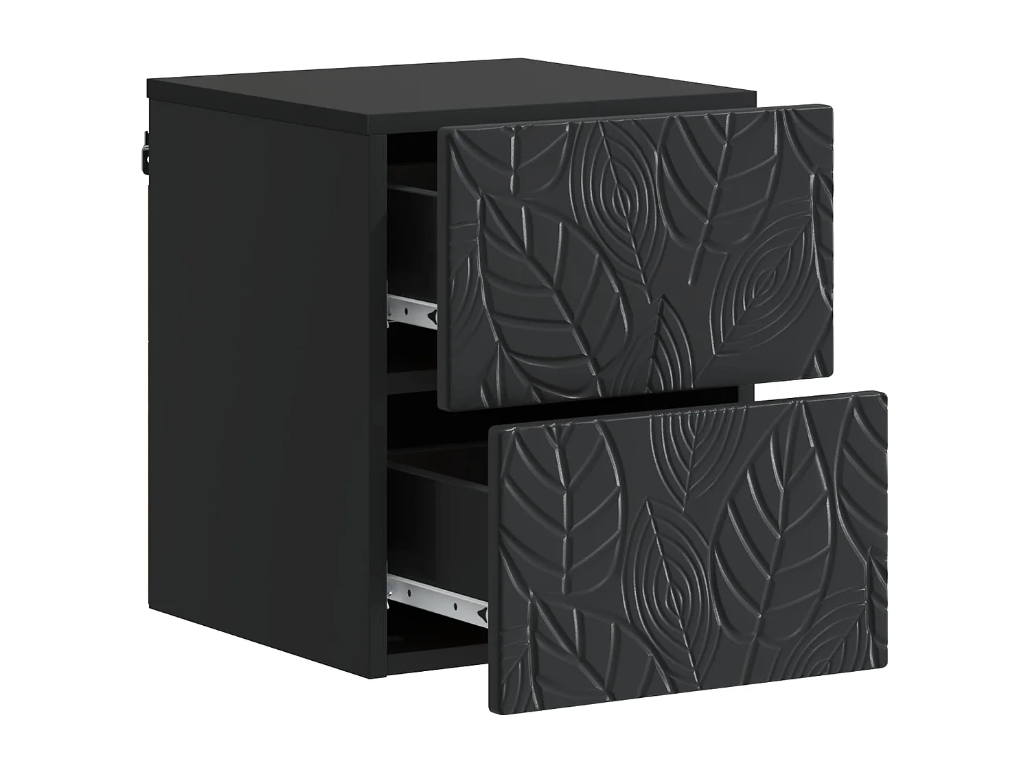 Table de chevet mural Noir 34,5 x 33 x 40 cm