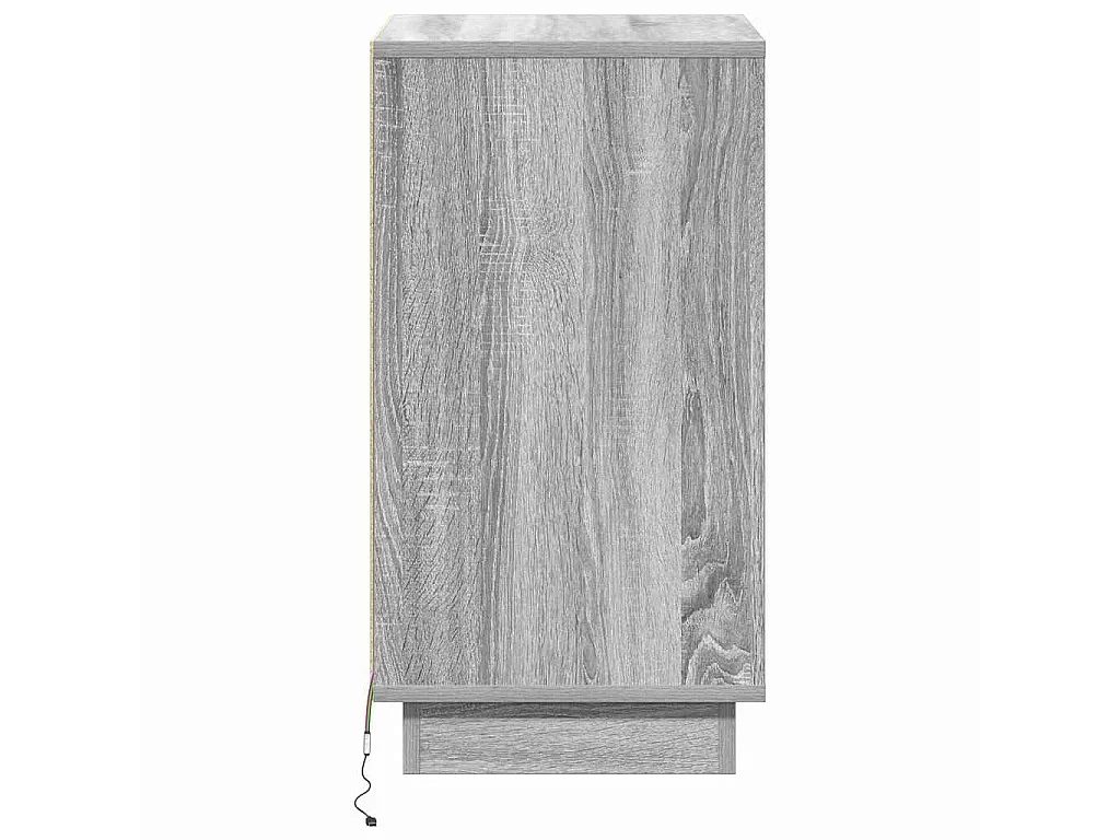 Armario de Noche Gris 39 x 34.5 x 65 cm Madera contrachapada