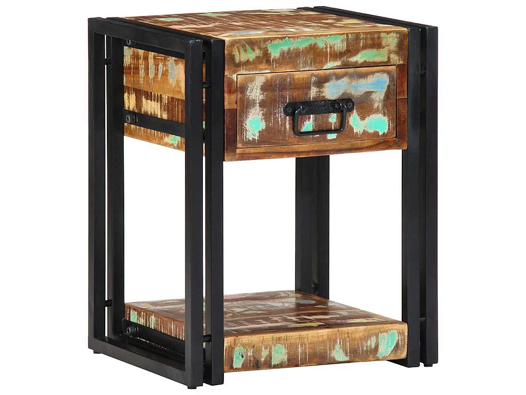 Table de chevet avec tiroir 2 pièces Multicolore 40 x 35 x 50 cm