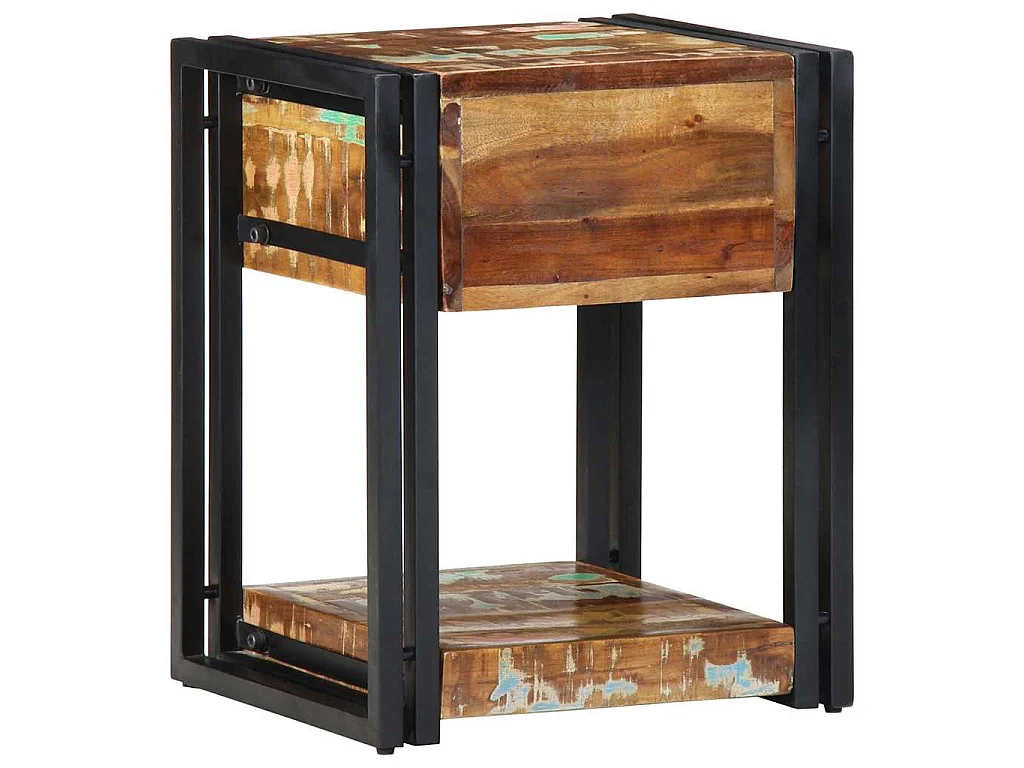 Table de chevet avec tiroir 2 pièces Multicolore 40 x 35 x 50 cm