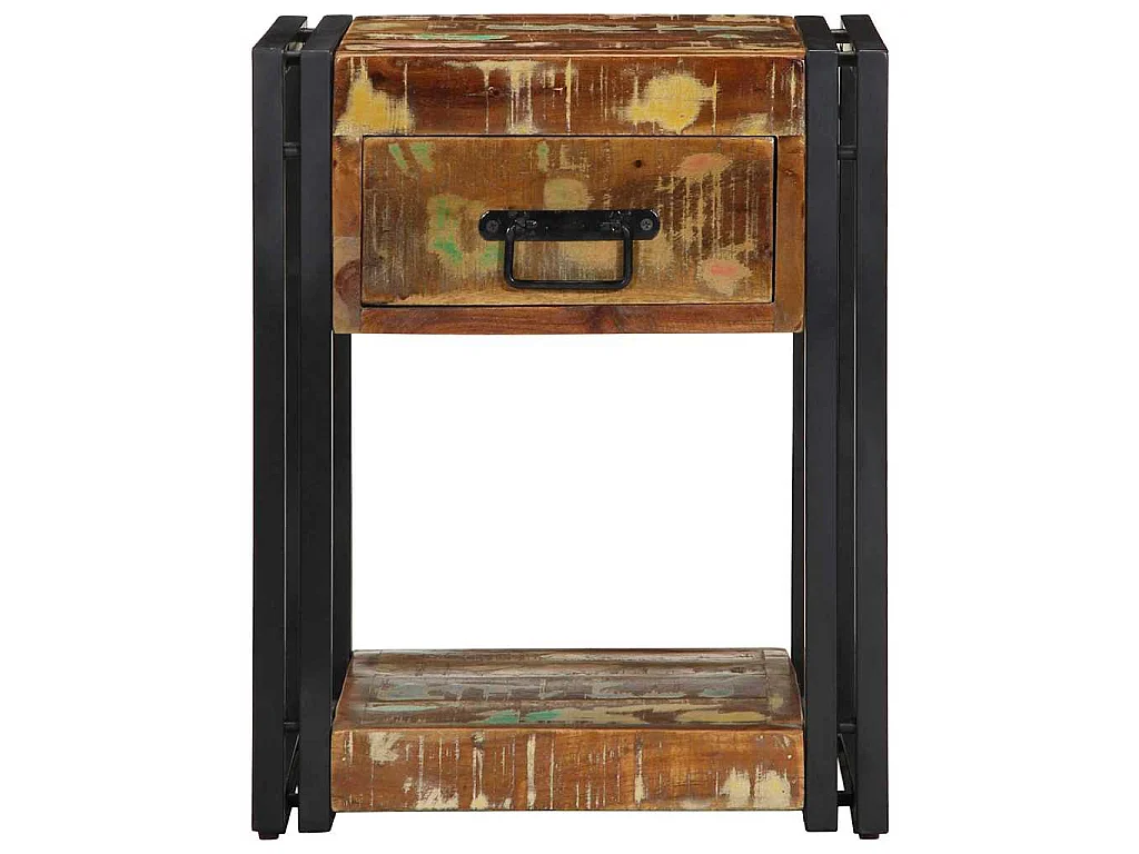 Table de chevet avec tiroir 2 pièces Multicolore 40 x 35 x 50 cm