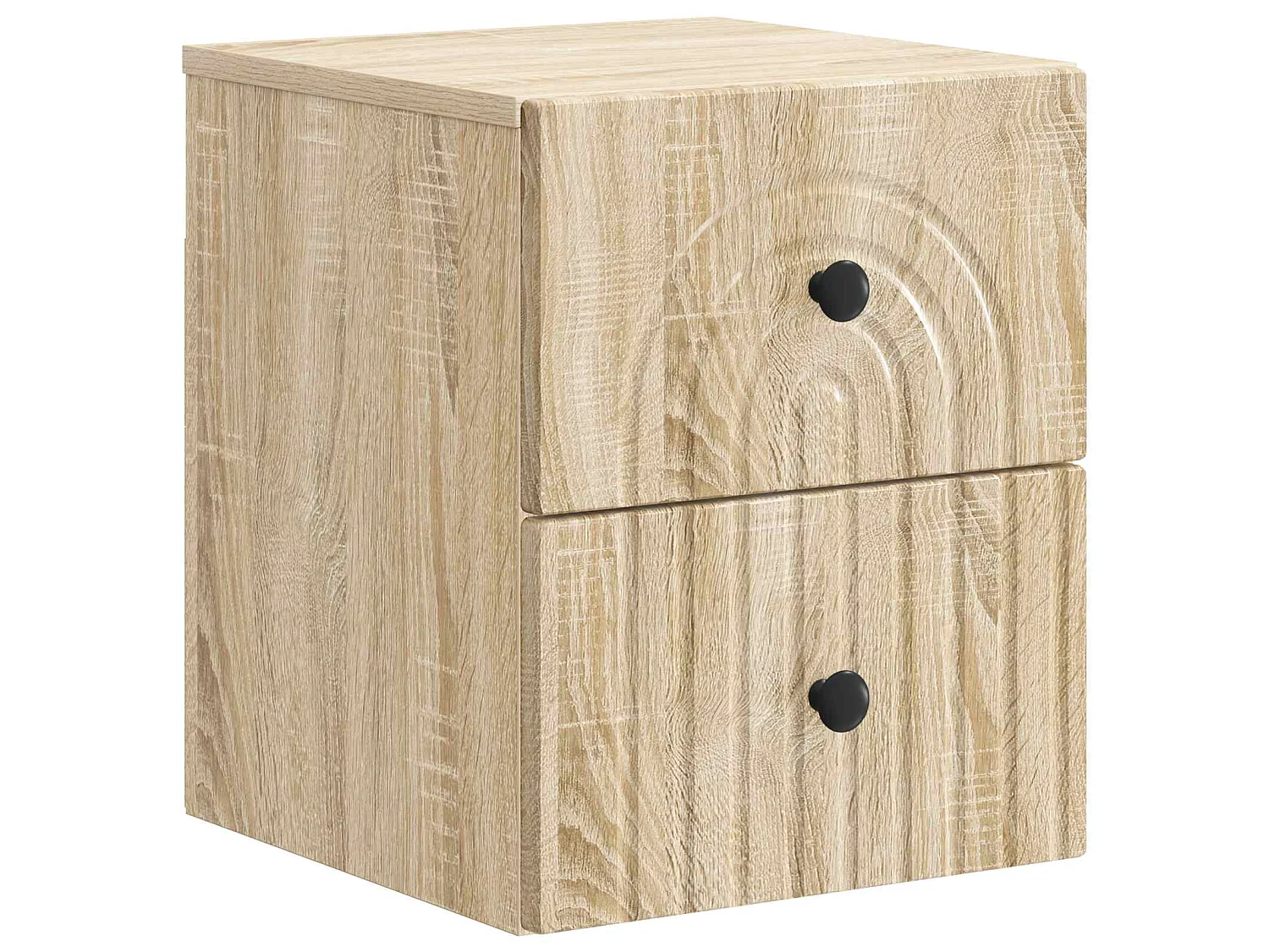 Table de chevet mural 2 pièces Chêne Sonoma 33 x 34,5 x 40 cm