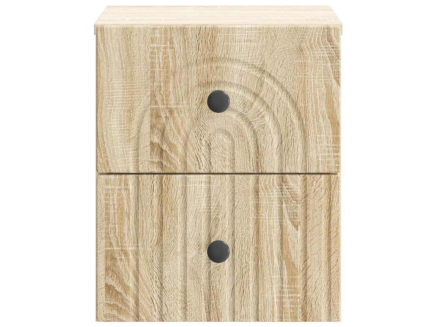 Table de chevet mural 2 pièces Chêne Sonoma 33 x 34,5 x 40 cm