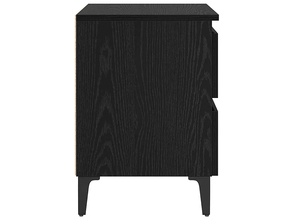 Armario de Noche Roble negro 40 x 35 x 50 cm